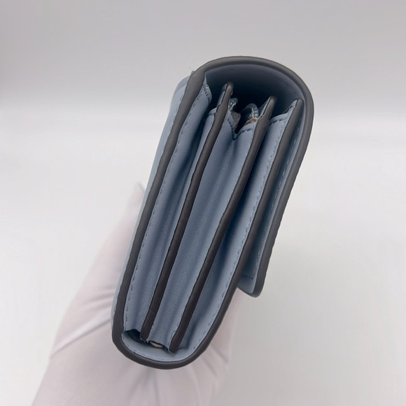 MICHAEL Michael Kors Mimi Large Saffiano Leather Bi-Fold Wallet Pale Blue - Picture 4 of 16